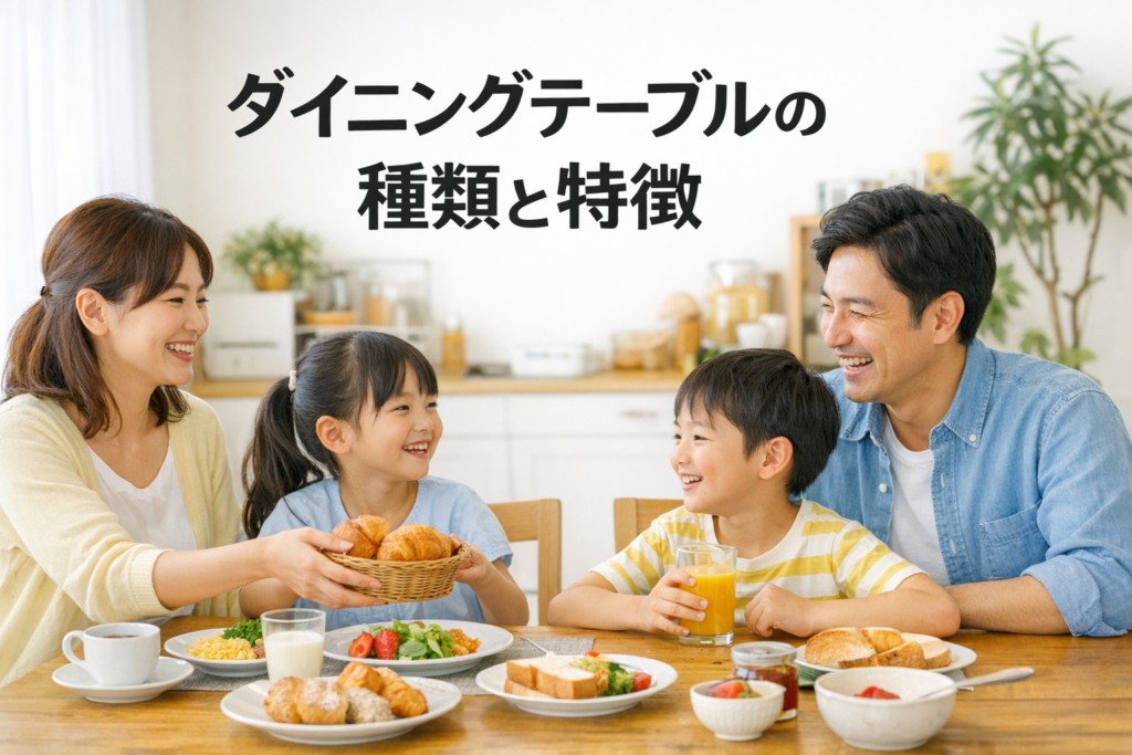 ダイニングテーブル「どんな形」を選ぶ?