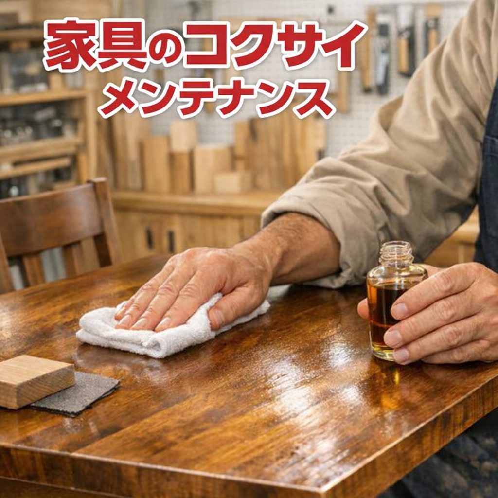家具職人が教える、ダイニングテーブルを長く使うための　　　メンテナンス術