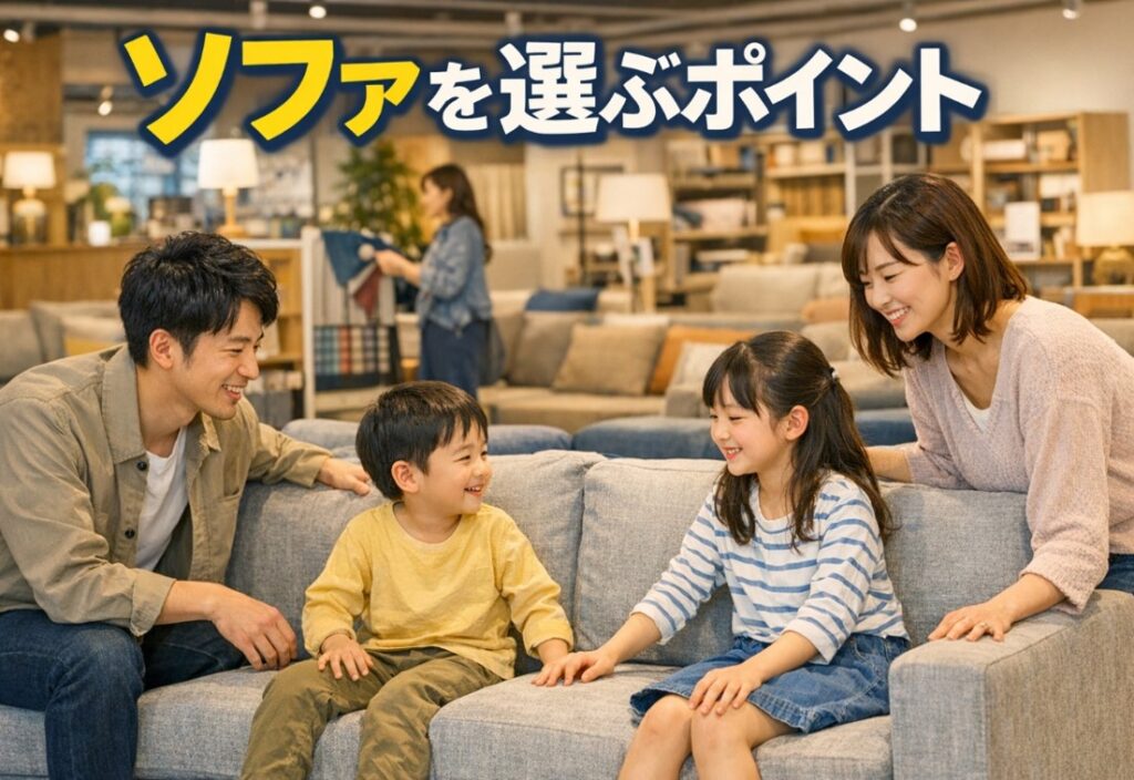 ソファを選ぶ時のポイント