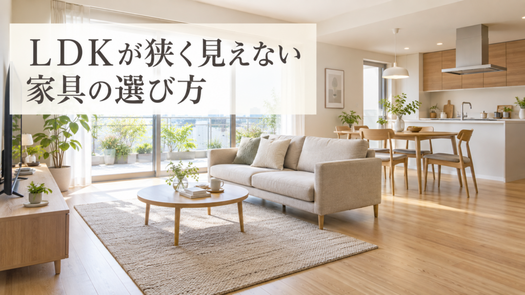 ＬＤＫが狭く見えない家具の選び方
